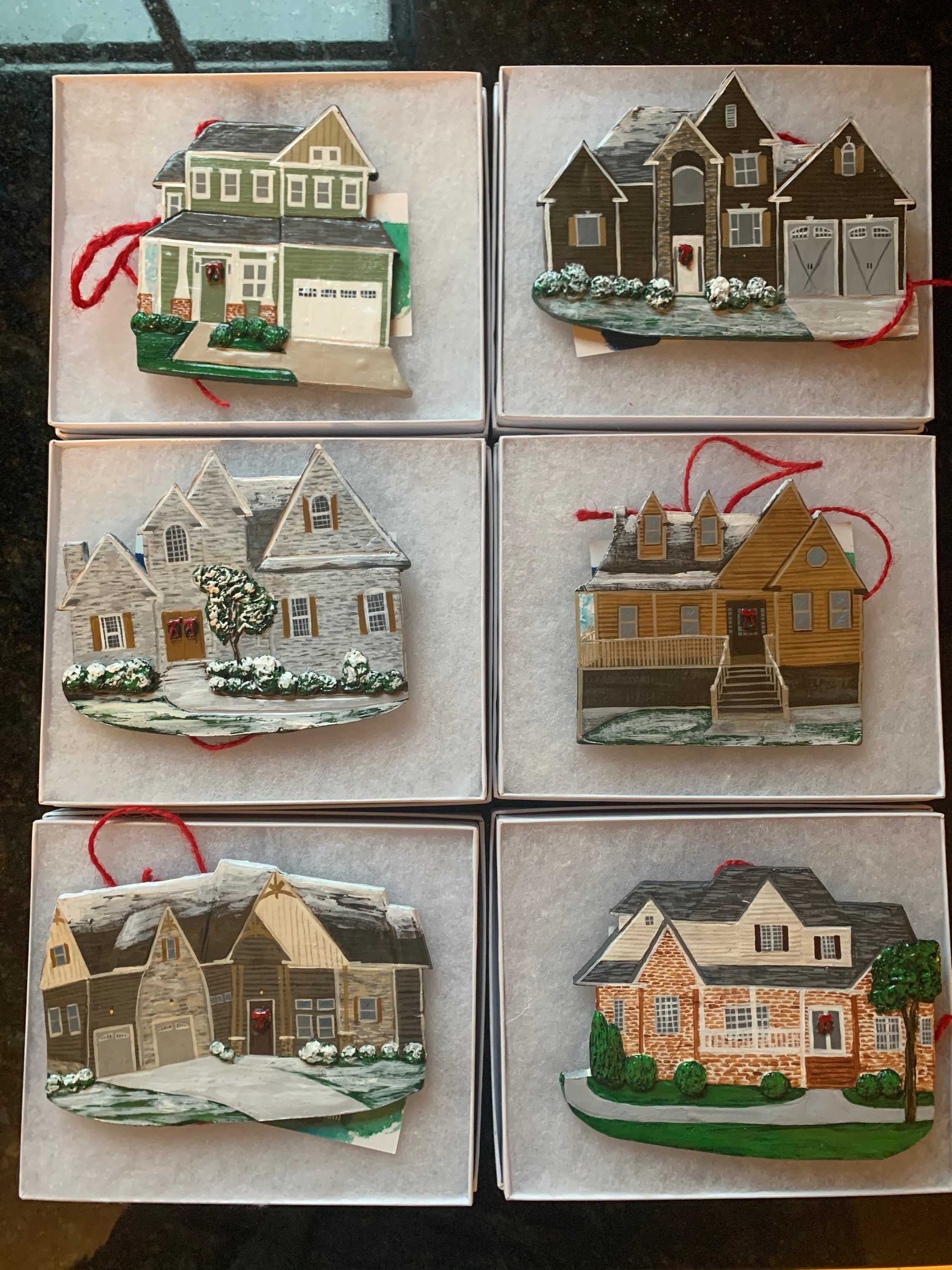Custom Home Ornament Custom Home Christmas Ornament House Etsy