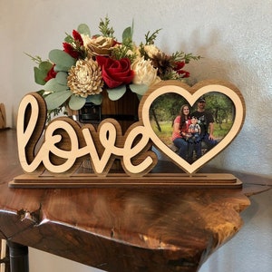 Laser cut file Photo Frame cnc Love cnc For Family Photo Memory DXF SVG CNC Plywood cutting Laser Engraved Digital Download