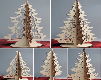 Laser Cut File DXF SVG CNC Christmas Cnc Christmas Tree Svg 3D ...