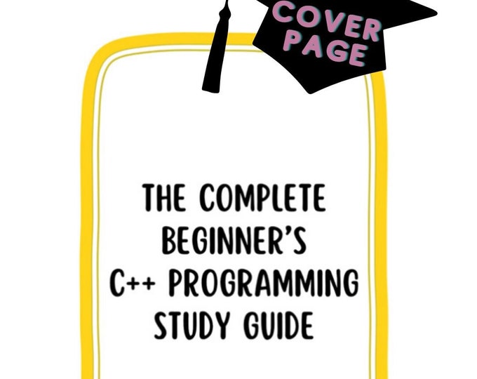 The Complete Beginner's C++ Programming Study Guide - Etsy