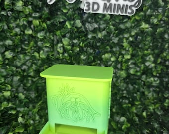 Custom Gravity Feeder for small animals - hermit crabs, hamsters, lizard