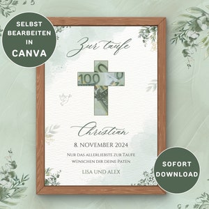 Taufe Geschenk Personalisierbar Taufe Geldgeschenk Taufe Geschenk Geld Gastgeschenk Taufe Poster Geschenke Taufe Paten Geschenk Kommunion