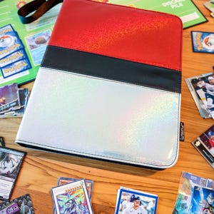 pokemon card binder etsy Vintage Custom Pokmon Trading 1.5 W/ 9 Pocket Pages Custom TCG Binder | Personalized