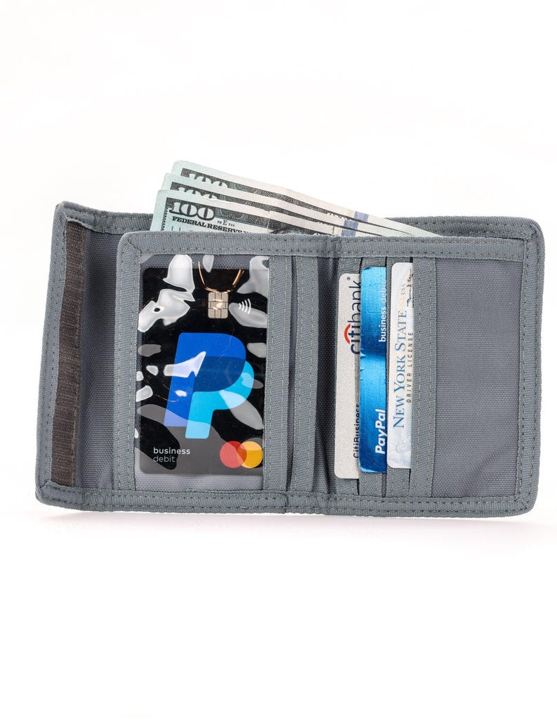 80s Bifold Wallet, Flash, Slim RFID Card and Cash Holder image 2
