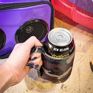 Külzee™ Handle Can Cooler | Can Cooler Sleeve | Beer Can Coolers | Beach Can Holder | Insulated Can Cooler | Recycled rPET | Camo image 2
