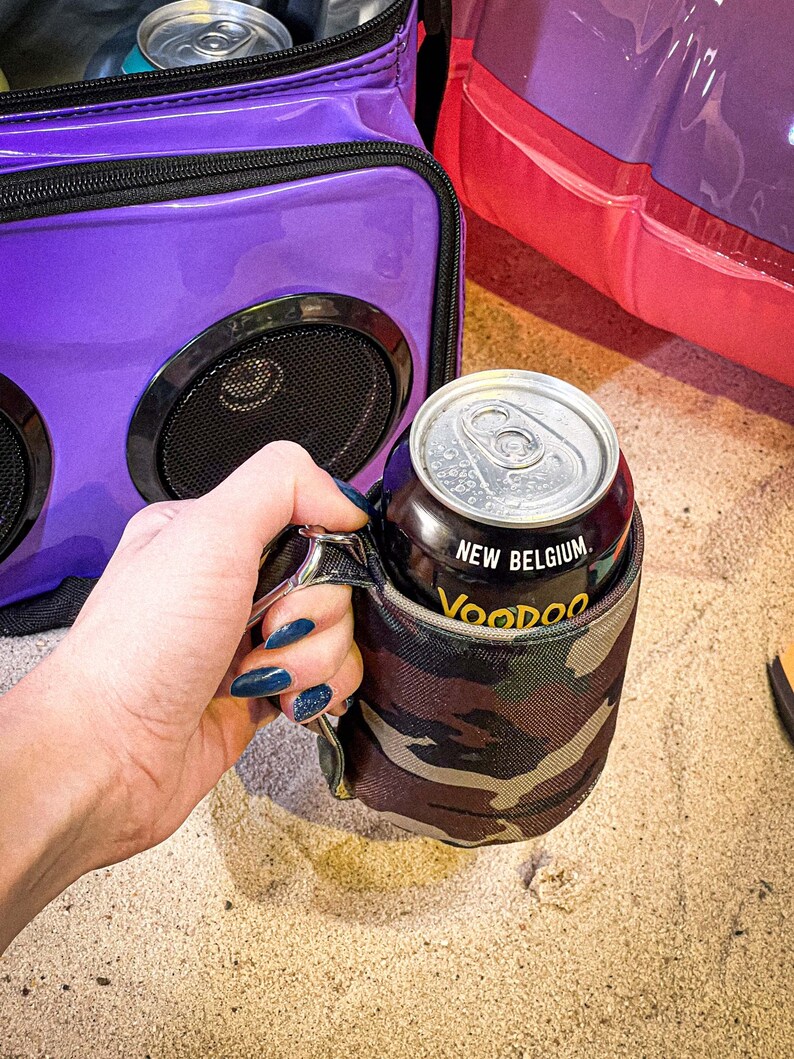 Külzee™ Handle Can Cooler | Can Cooler Sleeve | Beer Can Coolers | Beach Can Holder | Insulated Can Cooler | Recycled rPET | Camo image 2