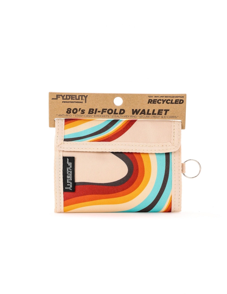 80s Bifold Wallet, Boogie Bend, Slim RFID Card and Cash Holder image 1