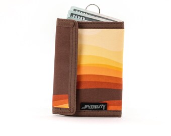 80s Bifold Wallet, Retrograde Ripple, Slim RFID Card and Cash Holder