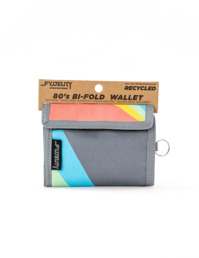 80s Bifold Wallet, Flash, Slim RFID Card and Cash Holder image 3