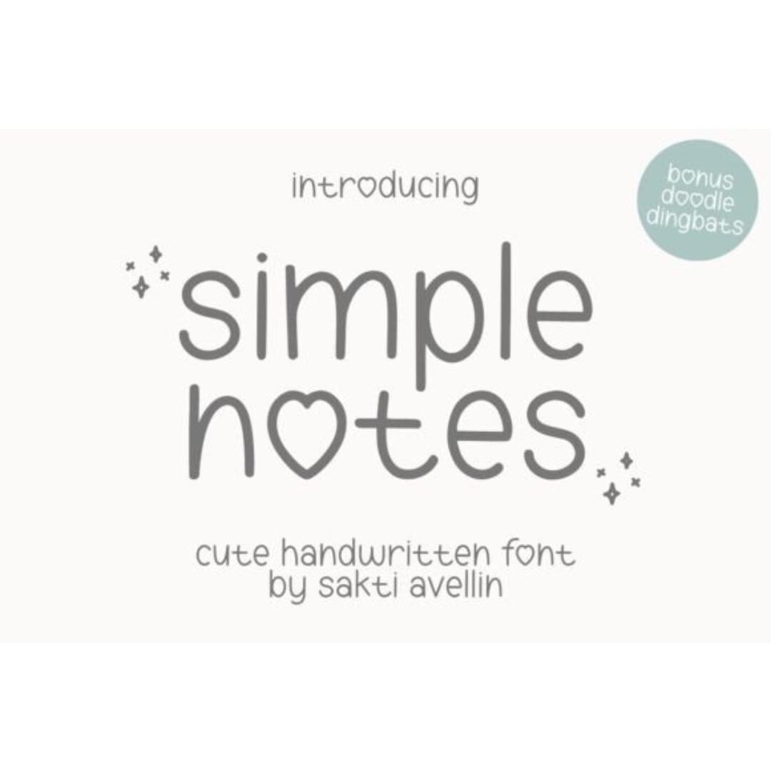 Handwritten Font, Notes Font, Minimal Font, Modern Font, Digital Font ...