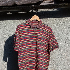 Vintage Missoni Sport Poloshirt aus Baumwollstrick mit Vordertasche L