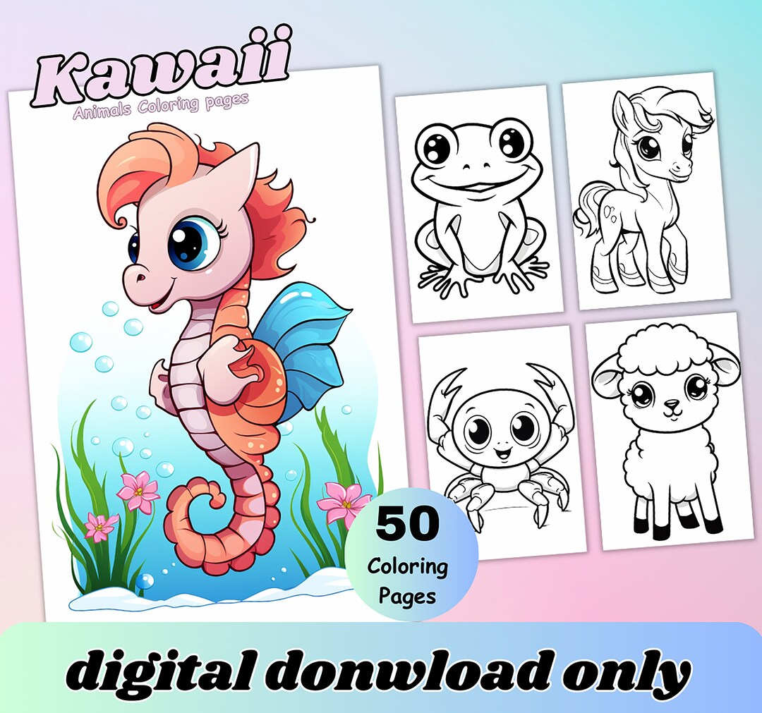 Kawaii Easy Coloring Pages for Kids Toddlers Preschoolers Toddlers Cute