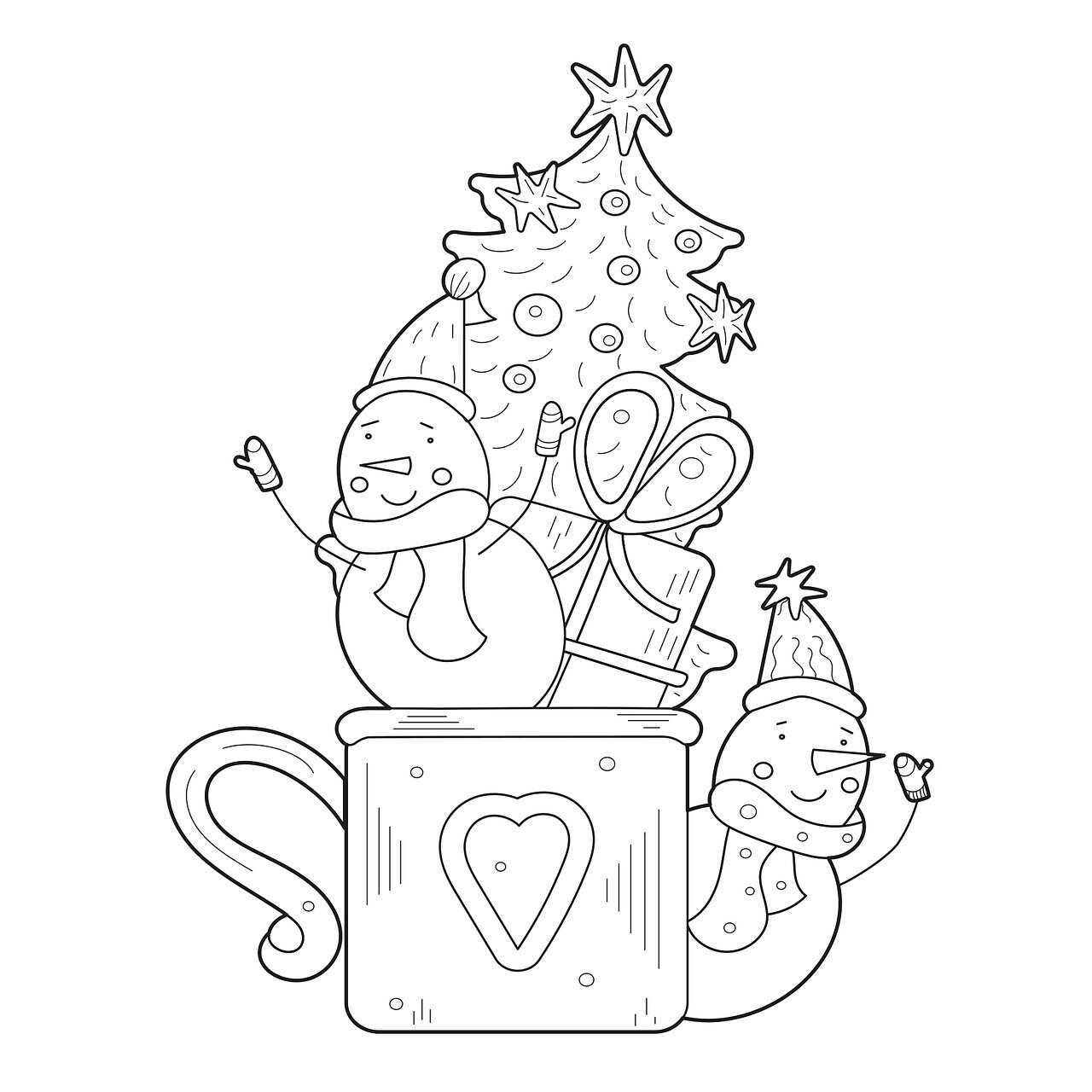 Merry Christmas Kids Activities, Christmas Drawing Paper, Best Coloring