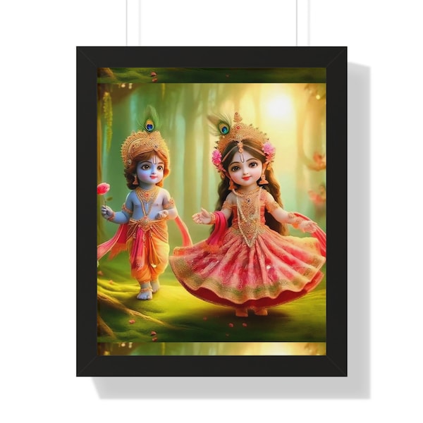 Krishna Photo Frame Wall Decoration | Radha Krishna Wall Hanging Photo Frame | Hindu Lord | Shree Krishna Wall Decor