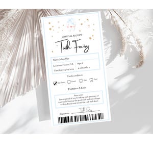 Tooth Fairy Letter Canva, Editable Tooth Fairy Receipt, Note Template Printable, Lost  Teeth, Milestone Certificate, Realistic Note for Boys