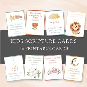 Kinder ermutigen Schriftkarten, druckbares Geschenk, Morgenkorb, Homeschooling Idee, Sonntagsschulaktivität, Bibel Vers Malseite