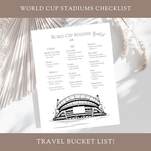 List of Stadiums for the 2026 World Cup Etsy UK