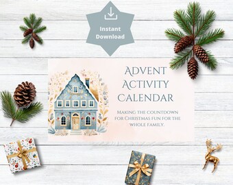 Christmas Advent Activity Cards: Family Holiday Bucket List (Printable PDF)