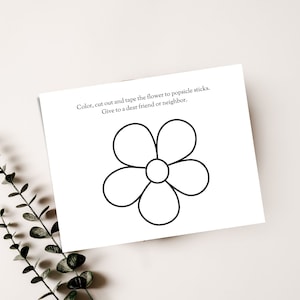 Printable May Day Cards for Kids, Flower Cutouts, Coloring, Spring ...