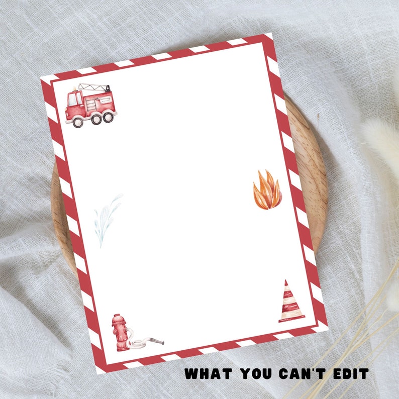 EDITABLE Firefighter's Survival Kit Tag, Fireman Gift Idea, Care ...