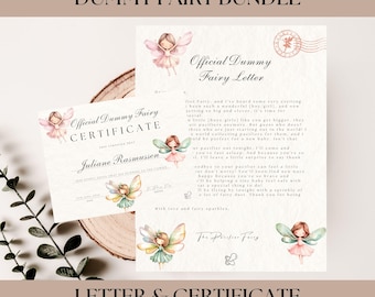 Editable Dummy Fairy Letter & Certificate Bundle (PDF)