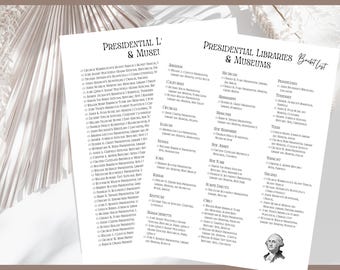 Checkliste für Bibliotheken & Museen: USA Travel Bucket List (PDF)