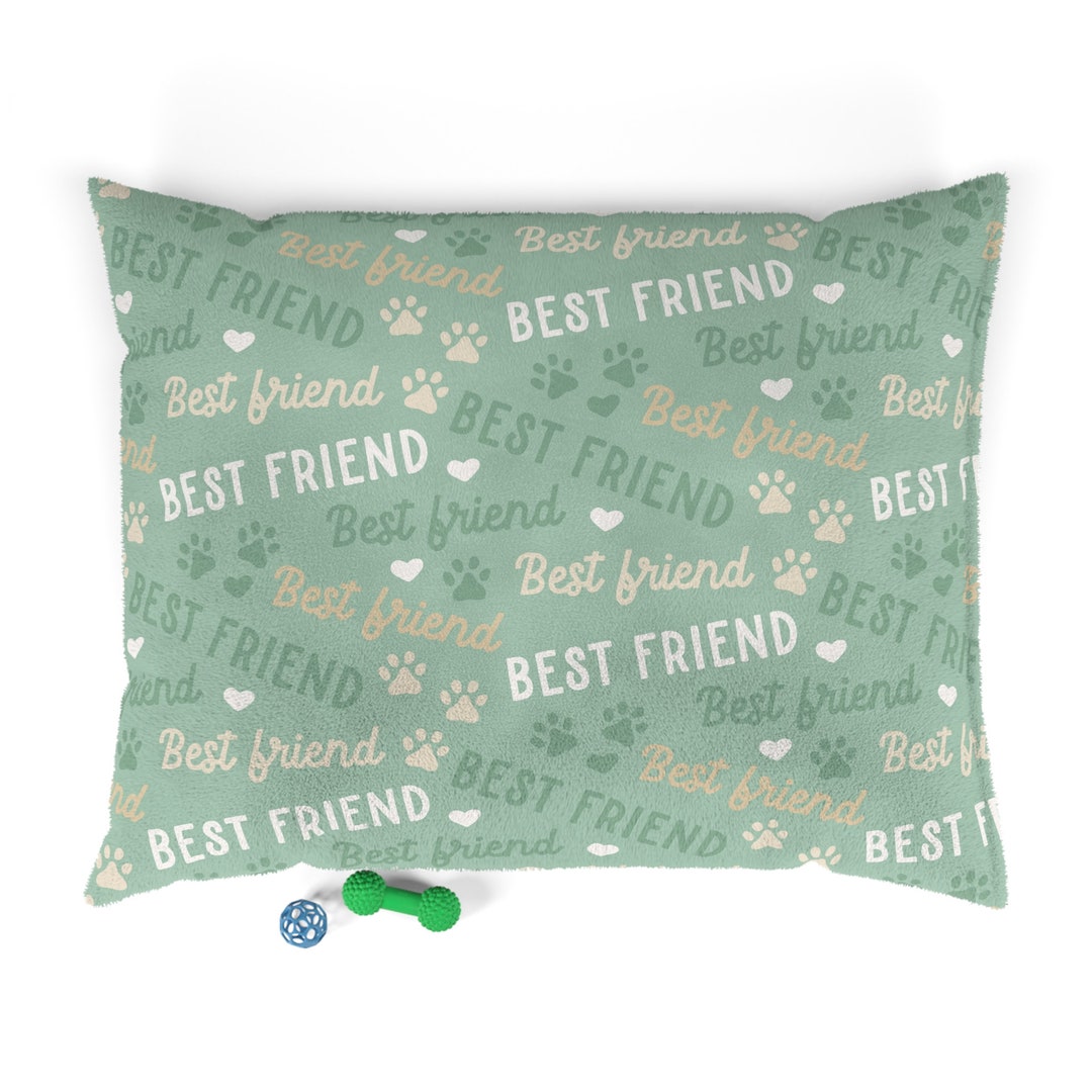 Best Friend Dog Bed Cozy Pet Bed 'best Friend' Etsy