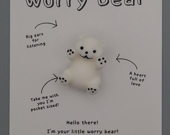 Worry Bear Gift | Pocket Hug with Poem Card