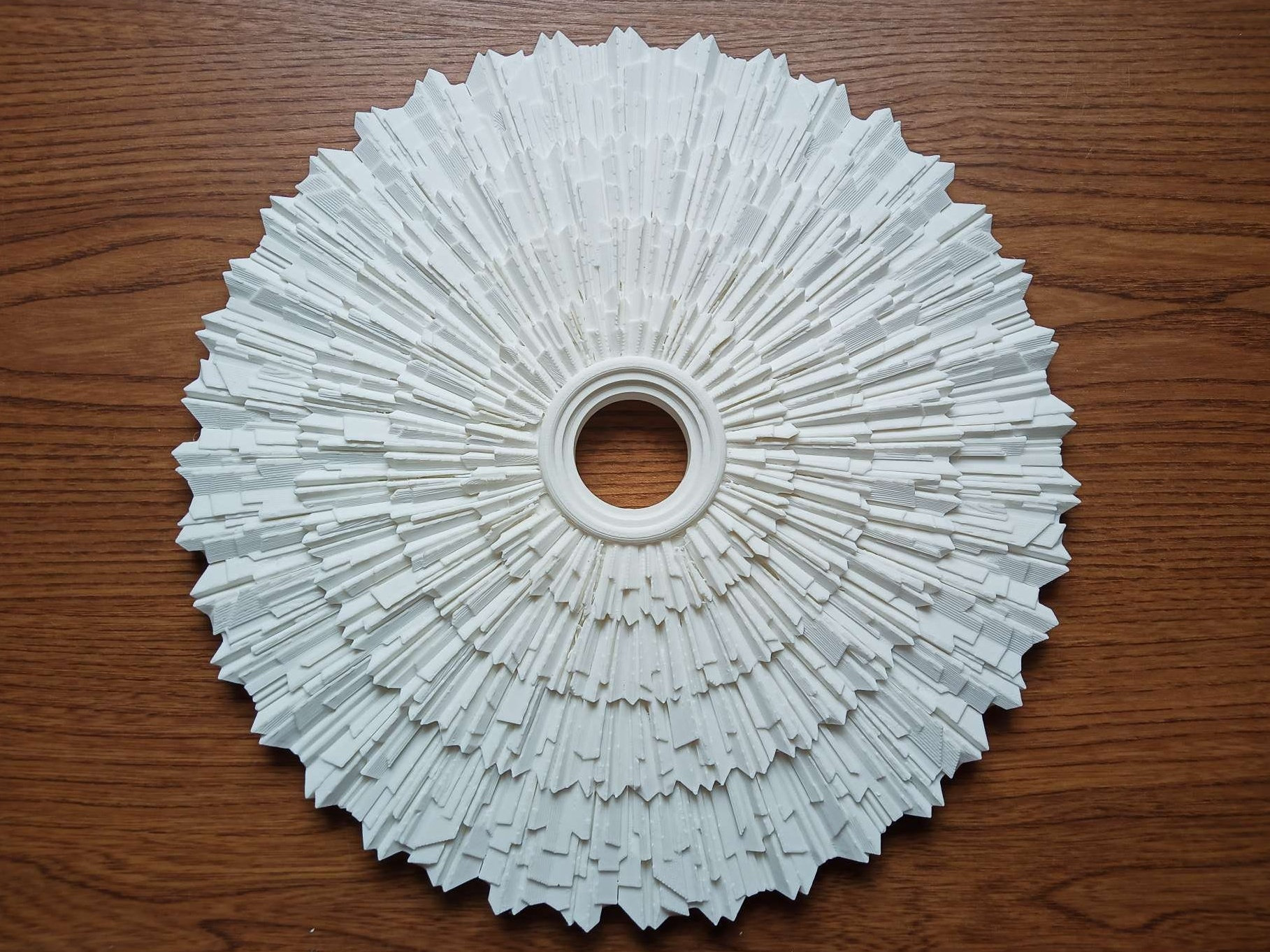 2 Pieces Pu Ceiling Medallion Decorative Ceiling Fan Medallion Round | INDIA
