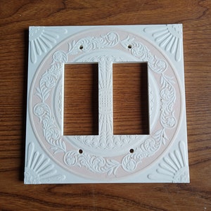 Decorative 2 gang light switch/outlet 05
