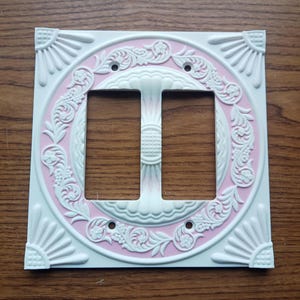 Decorative 2 gang light switch/outlet 05