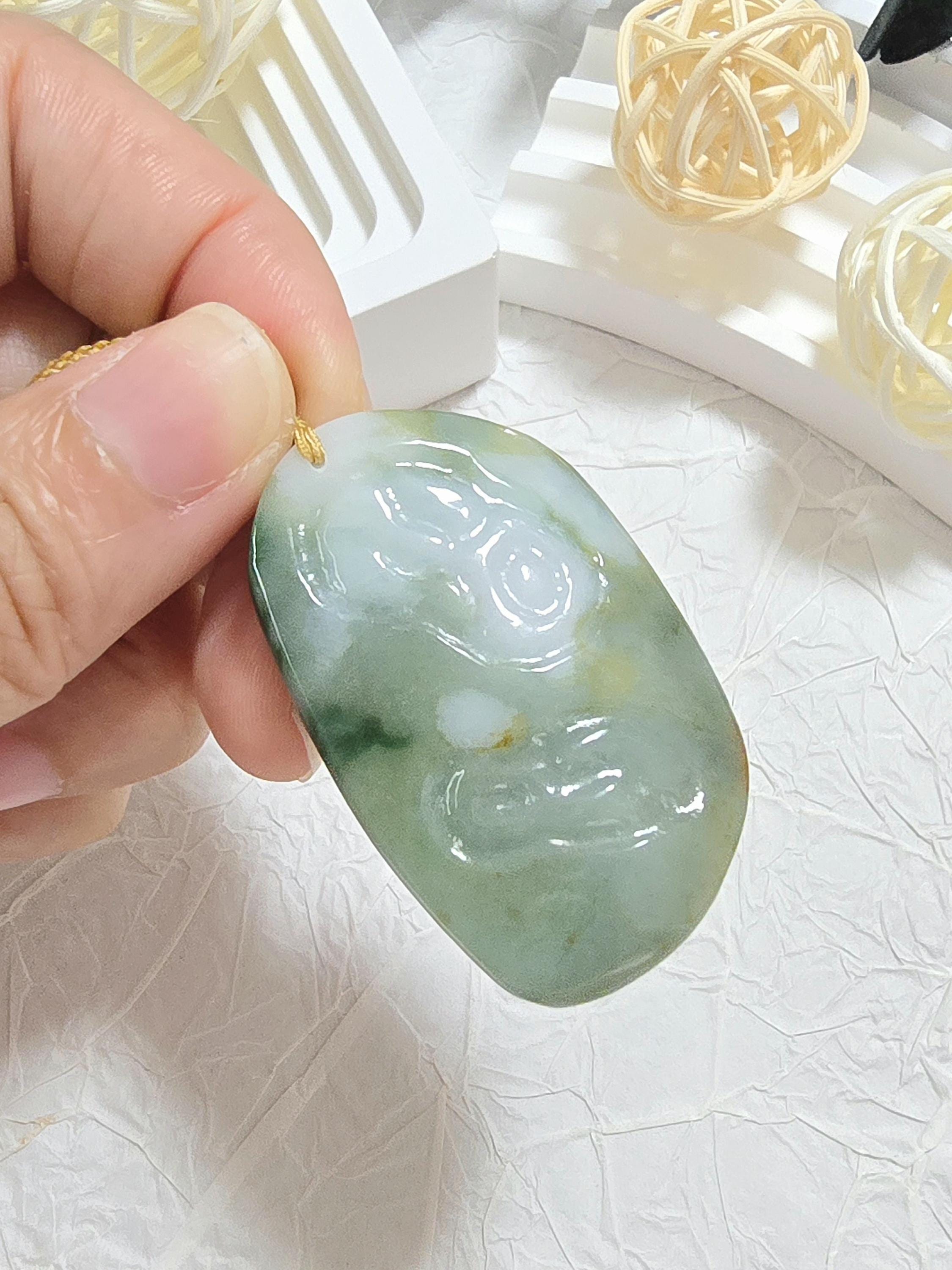 グレードAのビルマ産翡翠ペンダント – 緑と赤の原石 - Etsy 日本
