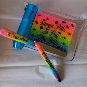 100% Customizable Pharmacy Counting Tray, Spatula and Pen Gift Set