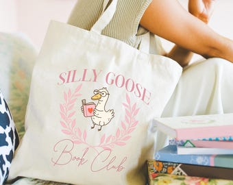 Silly Goose PNG Book Club download digitale Design oca Design maglietta libresco Decalcomania tazza Coquette UVDTF Trasferimento dtf oca divertente File Booktok