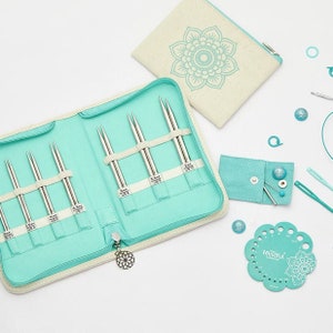 The-Mindful-Collection deluxe set, KnitPro The Kindness, Premium Interchangeable Needle Set, Size from 3.0 to 6.0mm, Gift box for crafters