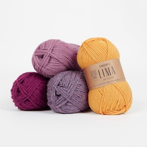 DROPS Lima alpaca wool yarn, Worsted DK weight 8 ply yarn, Craft supplies for crochet and knitting, Colorful candy color yarn 50g skein