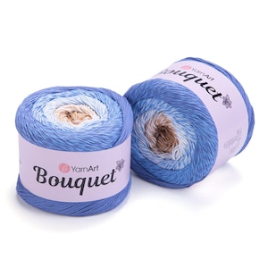 YarnArt Bouquet cotton yarn 250g – 500m soft multicolor yarn for summer knits, crochet clothes and accessories