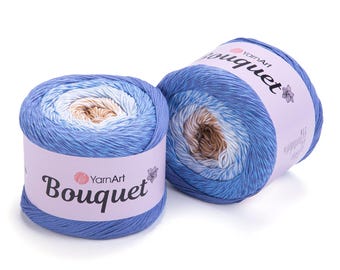 YarnArt Bouquet cotton yarn 250g – 500m soft multicolor yarn for summer knits, crochet clothes and accessories