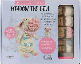 Tuva Crochet Amigurumi Kit, DIY Crochet Toy Kit for Beginners, Complete Amigurumi Set with Yarn Hook and Instructions