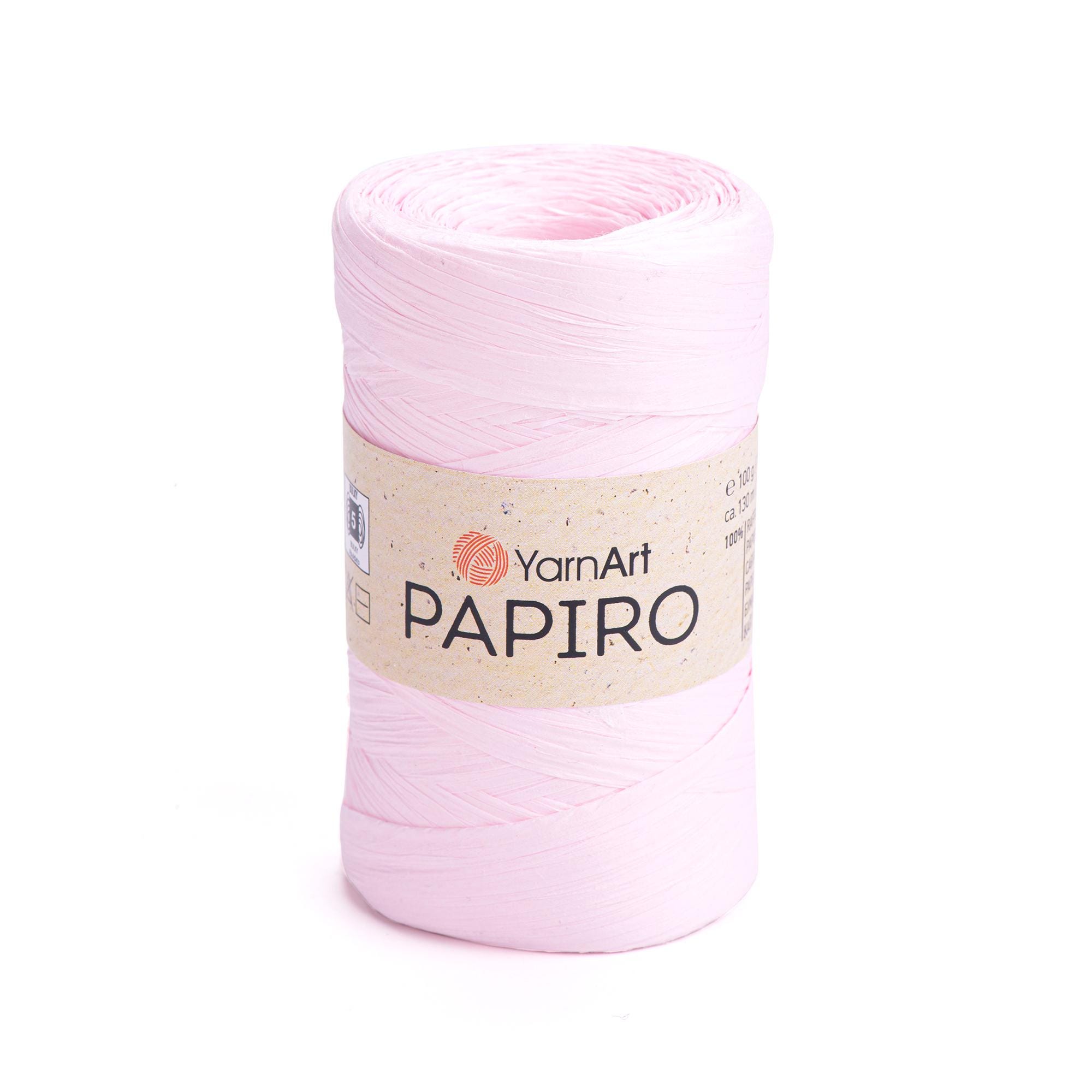 Yarnart Papiro Natural Raffia Yarn – 100g/130m | Eco-friendly Crafting ...