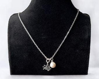 海 "Ocean" Pearl charm Necklace Silver