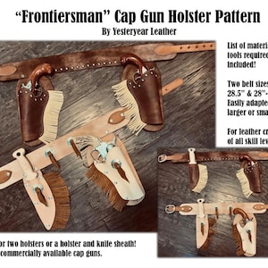 Leathercraft-patroon: "Frontiersman" Cap Gun Holster-patroon