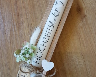 Hochzeit/Hochzeitskerze/Hochzeitslicht/Geschenk zur Hochzeit/Kleinigkeit zur Hochzeit