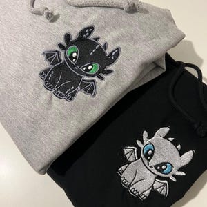 Hoodie, borduurwerk, drakendoder, cadeaus, verjaardag, gepersonaliseerd, anime
