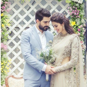 Suit for men Sky blue Groom and Groomsmen suit, wedding suit, Engagement prom suit, party wear suit, Classic suit, Costom suit