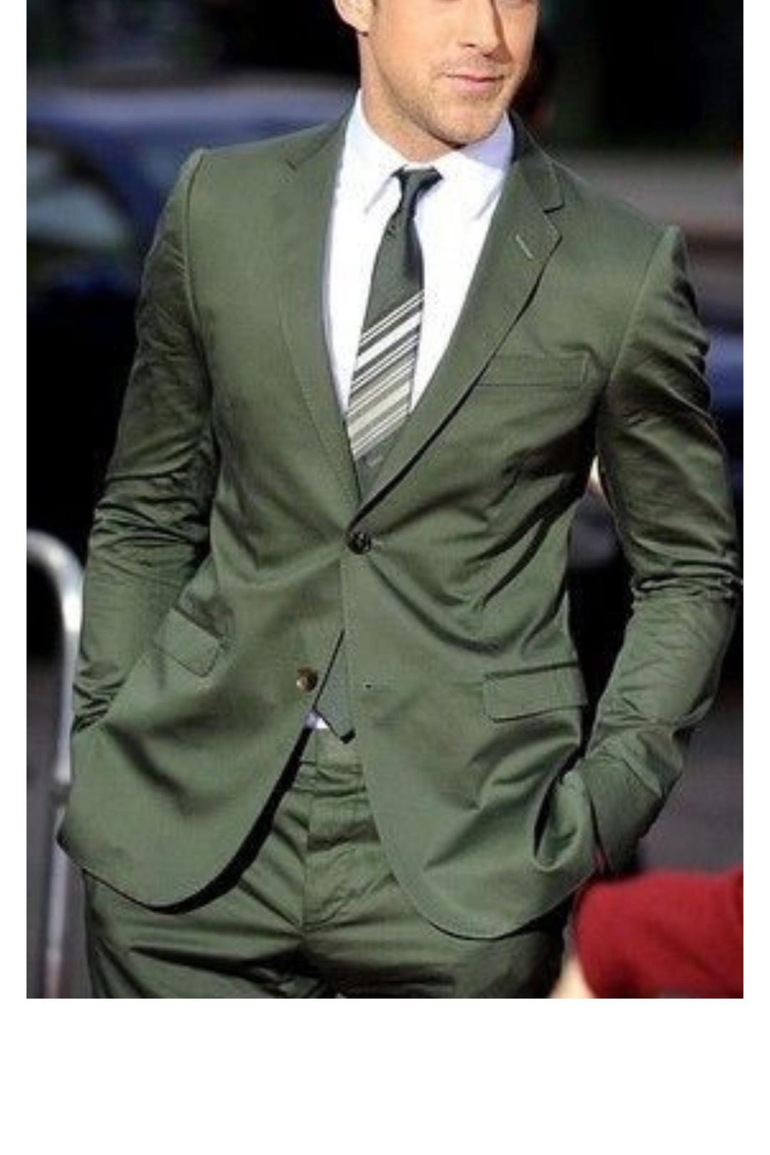 Basic Costom For Men Suit for Men Green, Wedding Wear Suit, Groom and Groomsmen Suit ...