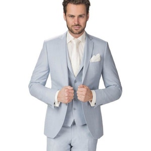 Suit for men Sky Blue 3 PieceSuit, Groom and Groomsmen suit, wedding suit ,Engagement prom suit, Party wear suit, stylish suit,business suit
