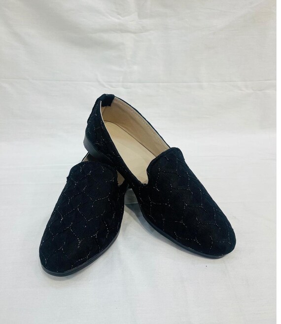 Zapatos de boda para novios negros, zapatos de novio indios, juti