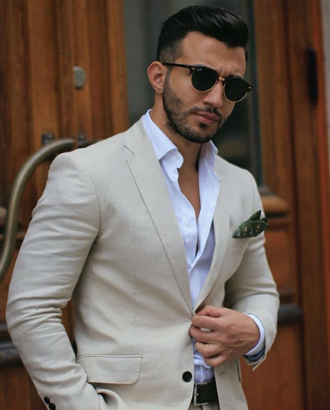 Premium Linen Groom Suit, Two Piece Suit, Wear Three Piece Suit, Luxury