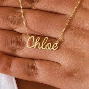 14K Gold Custom Name Necklace, Gold Name Necklace, Personalized Name Necklace, Birthday Gift for Her, Christmas Gift, Gift for Mom